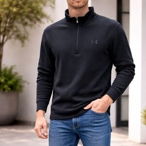 Under Armour Men's Size L Black Full-Zip Sweater